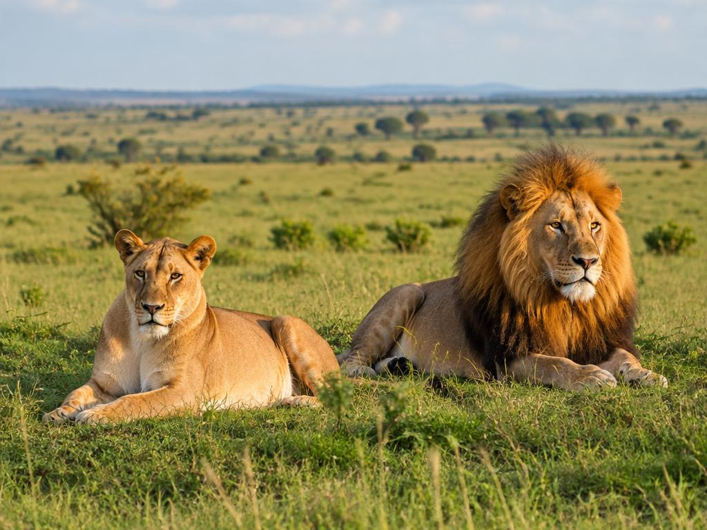 Lions in the Maasai Mara